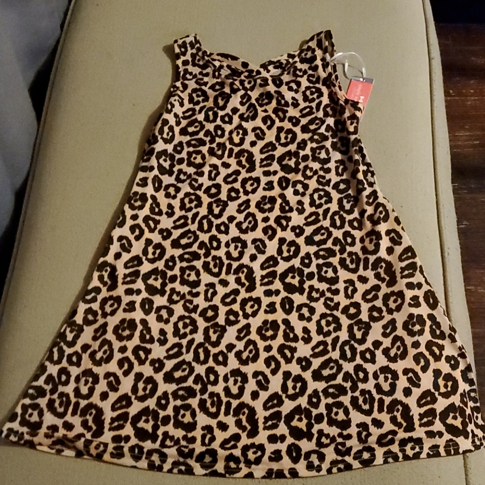 Leopard skater dress